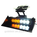 6LED luz intermitente para carro 15 modos blanco ámbar ADVERTENCIA seguridad coche luz estroboscópica GXT-601